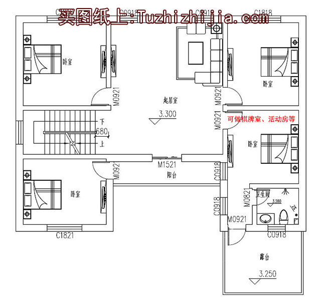 二层带地下室楼房设计方案，效果图+全套施工图