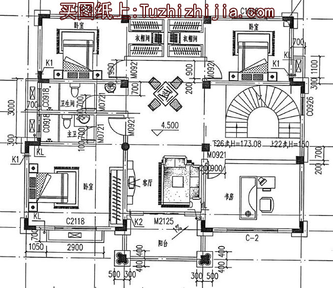 150平欧式别墅房屋设计图，外观精美、气派