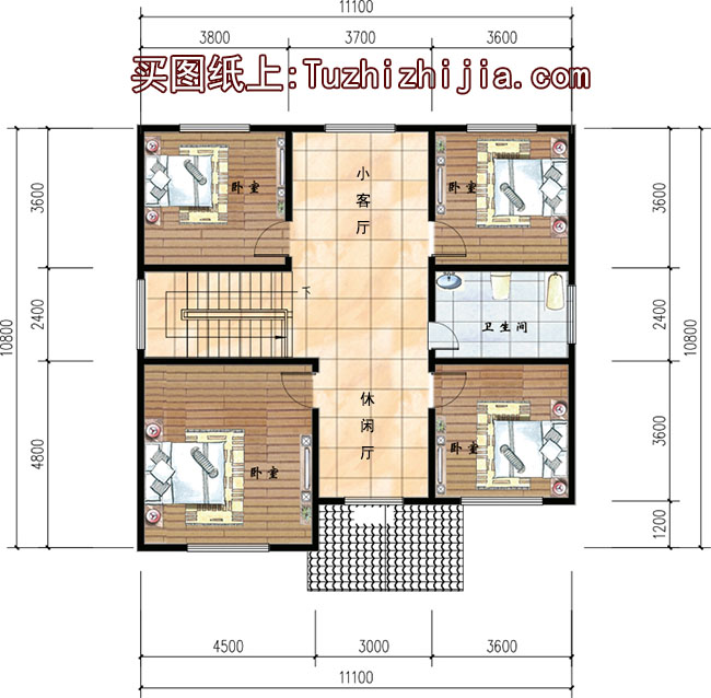 120平农村自建房设计图，两层房屋设计图推荐