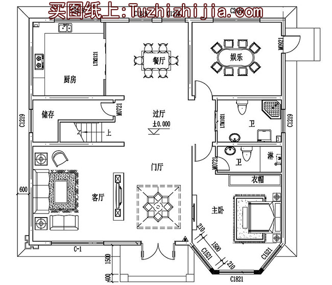 造价40万内三层别墅房屋设计方案，设计图+外观效果图