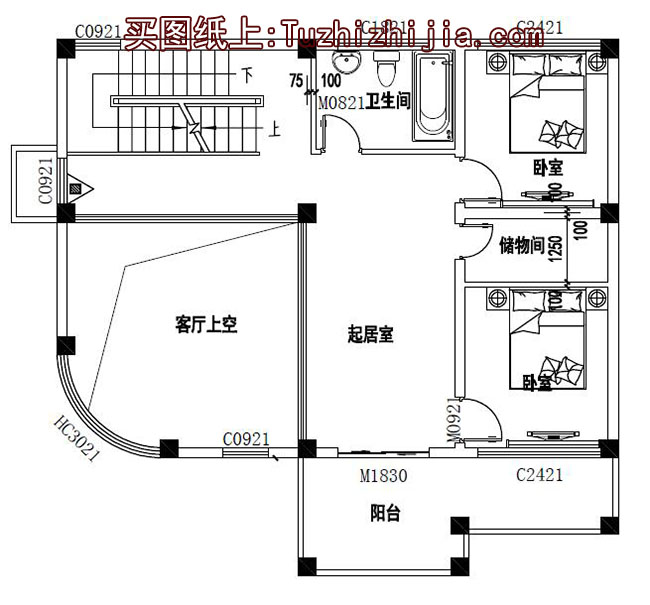 现代三层复式小别墅设计图及外观图片，25万造价