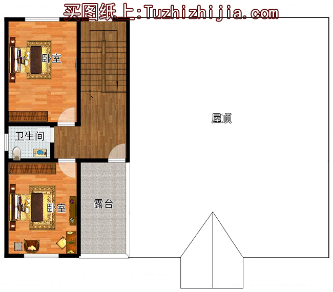 215平方米新农村一层房屋建筑设计施工图，17x12米15万