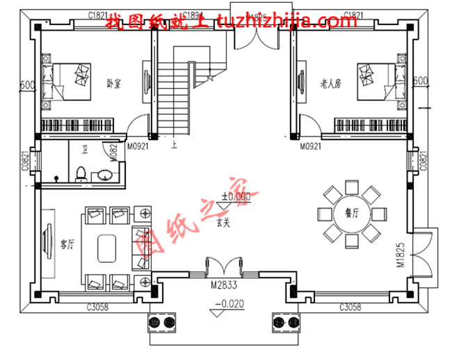 2018新款新户型三层新农村别墅房屋设计图纸，占地160平方米，新的设计新的房型