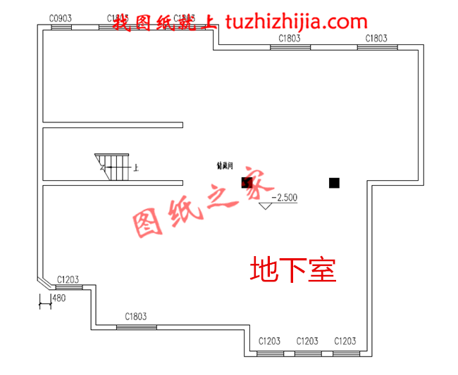 农村二层住宅楼图纸及效果图，带地下室，户型好