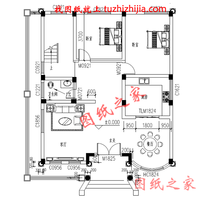 120平面三层乡村楼房设计图及效果图，欧式风格