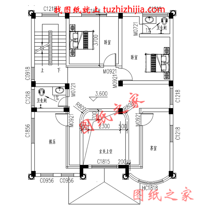 120平面三层乡村楼房设计图及效果图，欧式风格