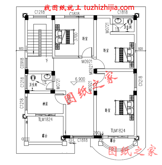 120平面三层乡村楼房设计图及效果图，欧式风格