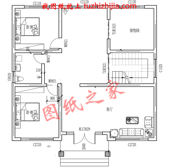 私人二层农村小楼设计图，外观靓丽，富有现代气息