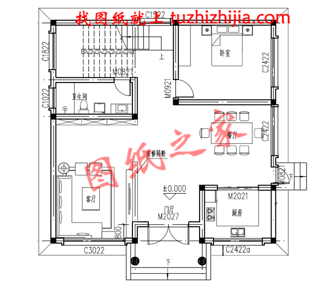 实用型农村120平米二层楼房设计图，小巧美观实用