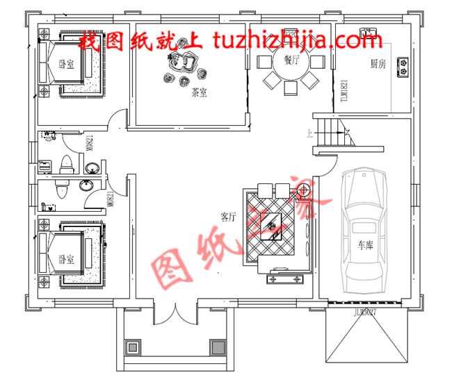 200平米左右二层楼房设计图，外观看着舒服、布局住着坦然