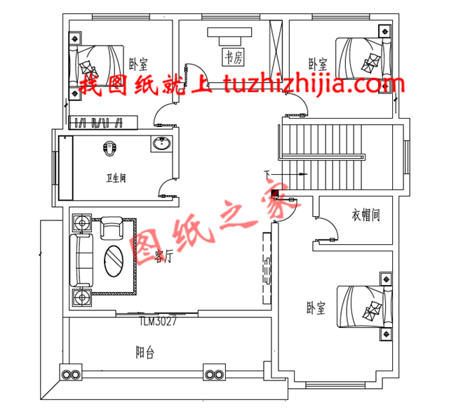 好看又简单的二层楼房设计图纸，户型还实用