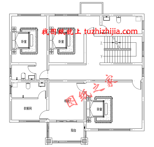 农村三层别墅设计图纸，造价50万左右，中式风格，沉稳内敛