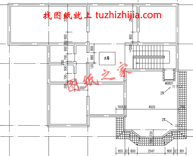 2019二层农村新款别墅设计图，带车库，带锅炉房