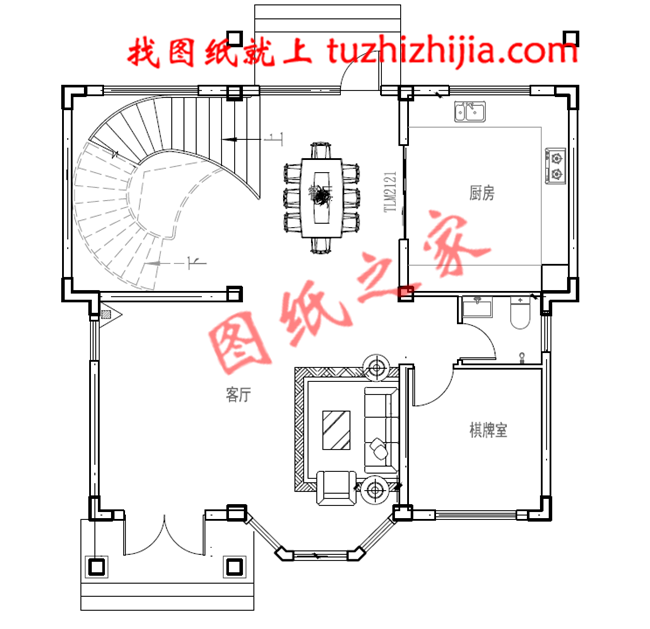 农村18万元二层小楼图，占地120平面，户型紧凑合理