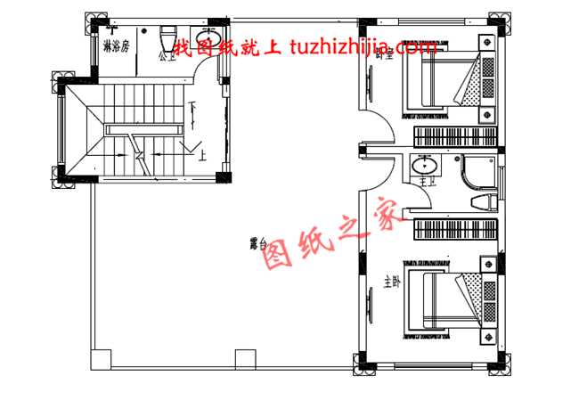 2019年新款三层别墅外观图及施工图，占地面积110平米