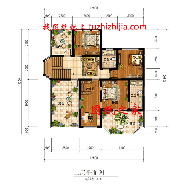 新农村自建二层小楼图，时尚大方，外型精美，室内布局也很赞