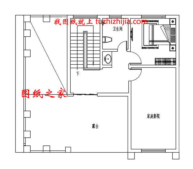 泰式风格三层小别墅设计图，带车库和大露台