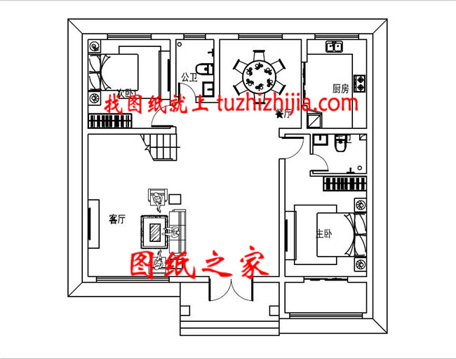 现代简约带大露台和书房三层乡村别墅