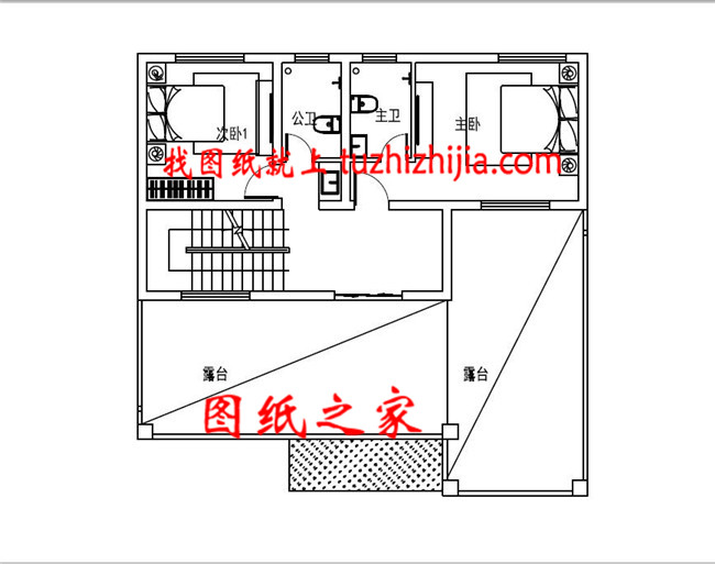 现代简约带大露台和书房三层乡村别墅