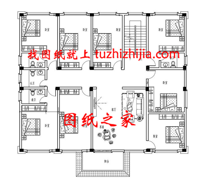 现代简欧带健身房+影音室三层自建别墅