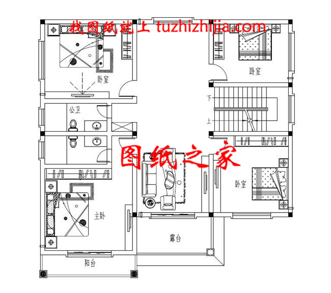 现代简约时尚三层自建别墅设计图