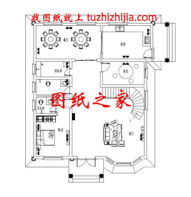 150平方米的新农村自建三层小别墅设计施工图纸及效果图