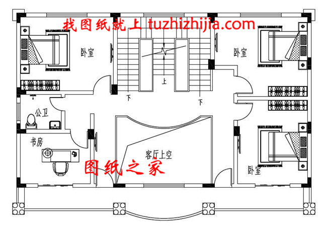 独栋别墅户型图带外观效果图，三层别墅设计方案推荐