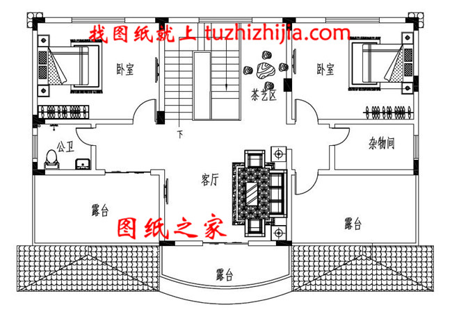 独栋别墅户型图带外观效果图，三层别墅设计方案推荐