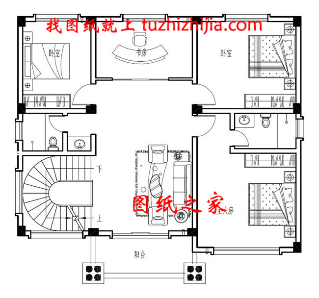 三层新农村自建小型别墅设计图及效果图