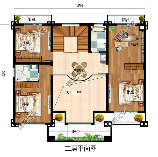 2019年新款别墅外观图及全套施工图纸，占地面积13×10米