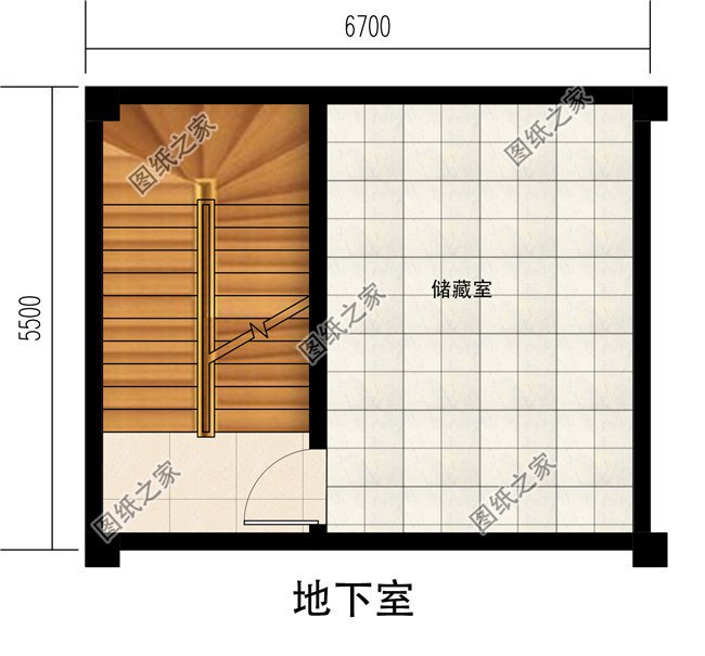 农村30万别墅款式三层设计图纸，带地下储藏室，挑空客厅