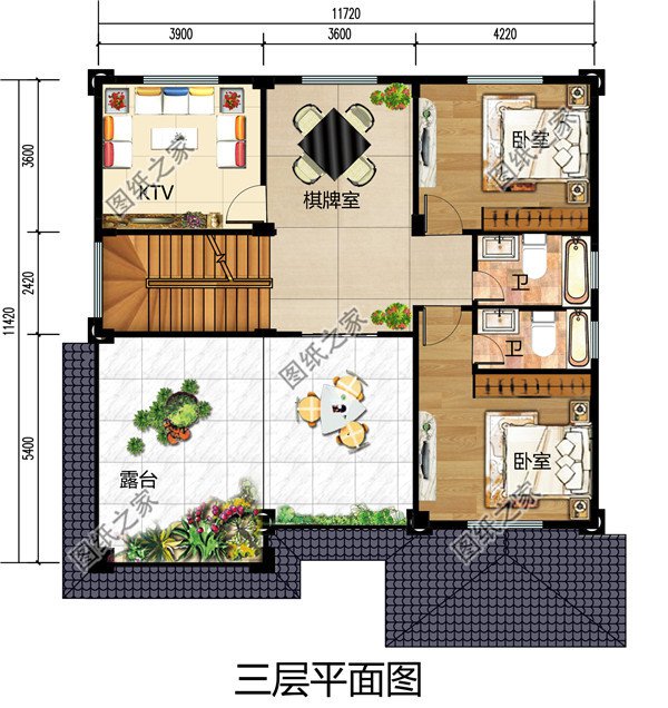 好看的三层楼别墅图片及全套建筑施工设计图纸