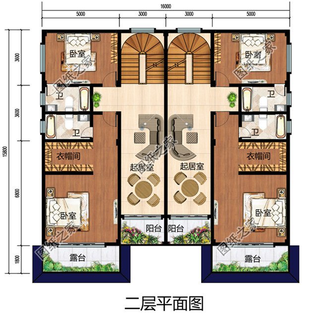 2019带车库三层双拼别墅房屋设计图，配色淡雅低调