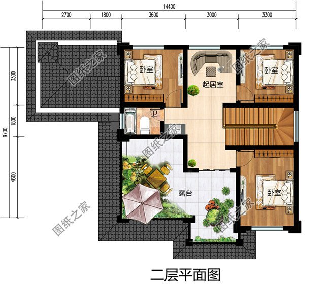 农村25万别墅款式二层自建房设计图，外观简约大气