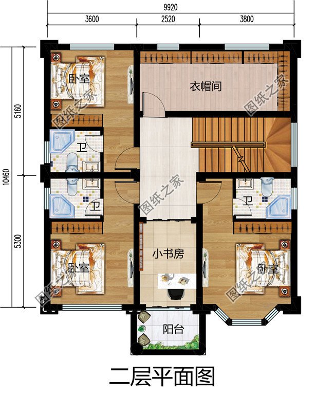 农村三层别墅新款图片及户型设计图纸大全，110平简欧风格