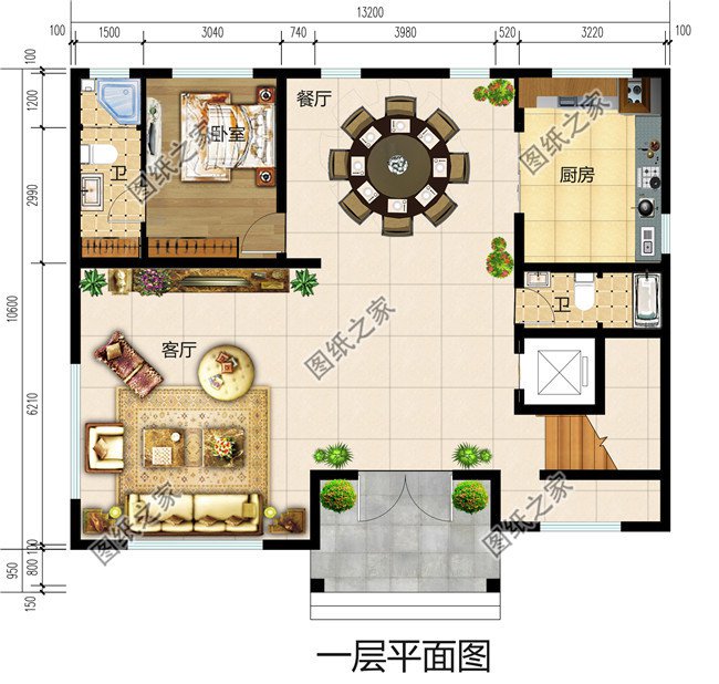 130平米最新气派农村四层楼房设计图，四层楼房图片