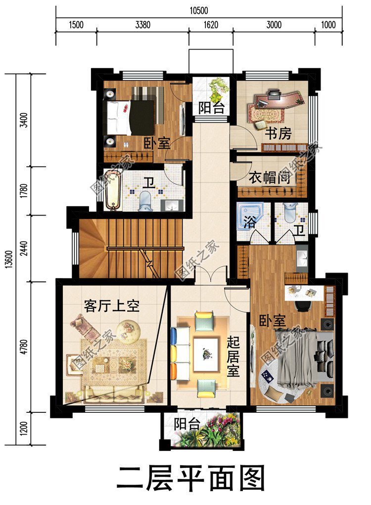 115平方米农村三层别墅设计图，预算30万左右