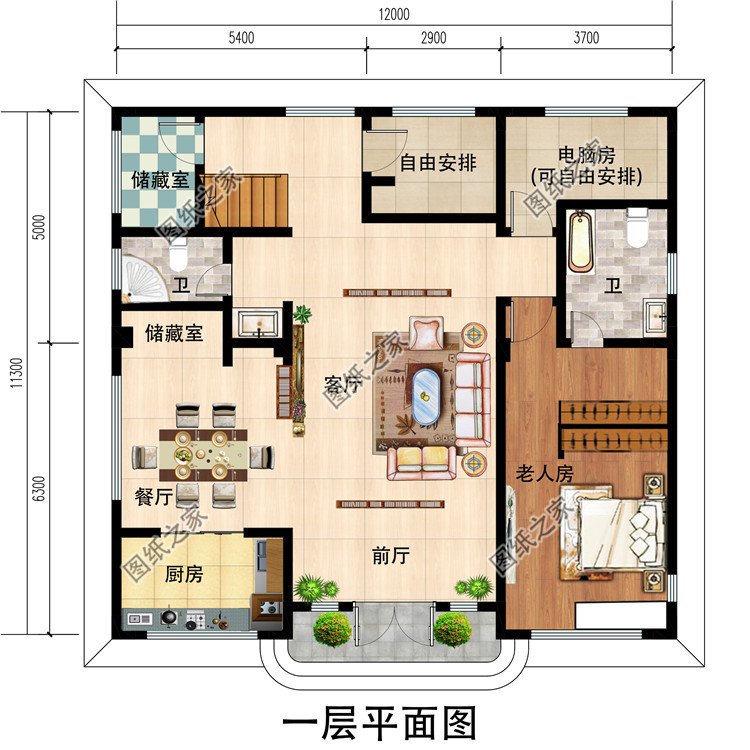 35万左右的农村小别墅设计图及效果图，新中式风格