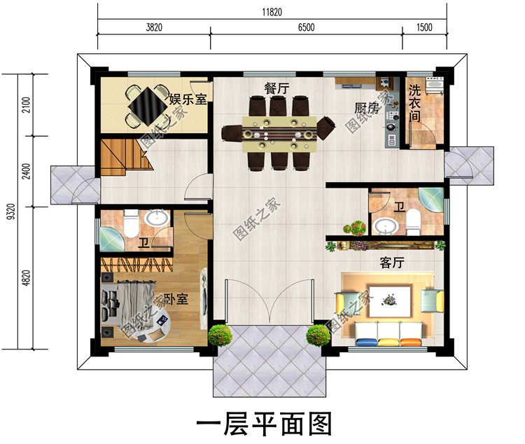 新中式三层别墅设计图纸（含效果图），110平农村自建房施工图推荐