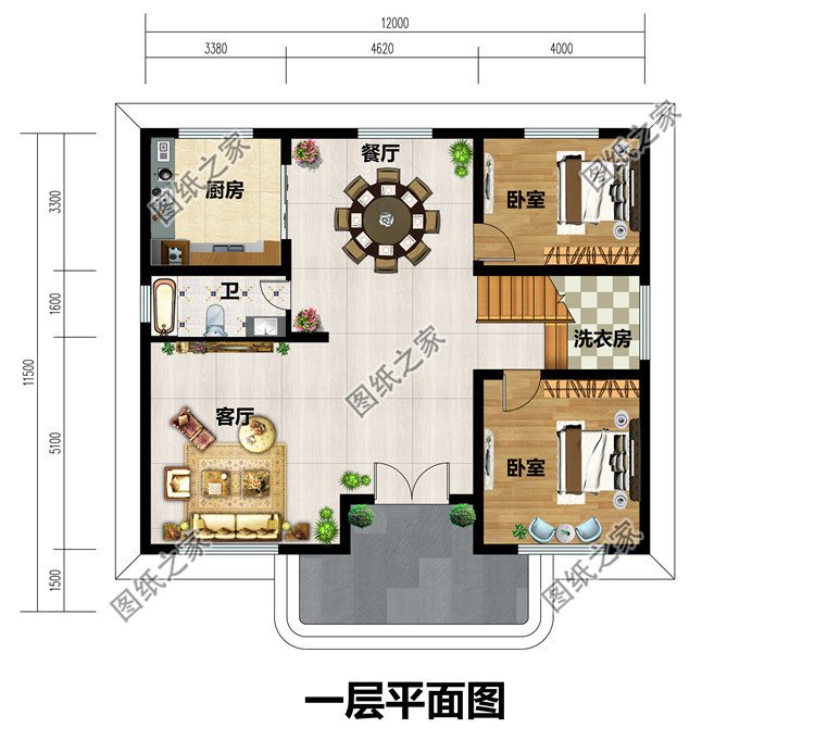 农村新款别墅新式二层楼房设计