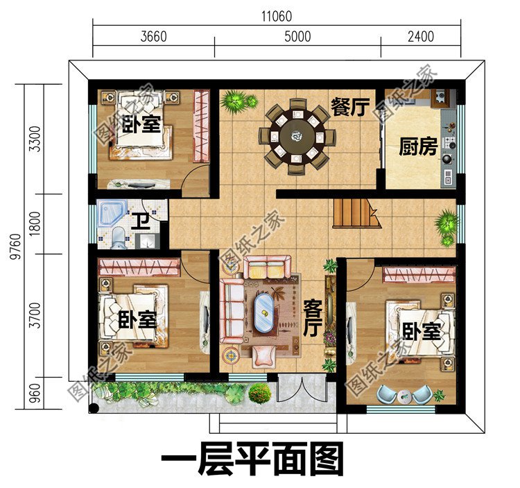 农村25万别墅款式二层自建房设计图