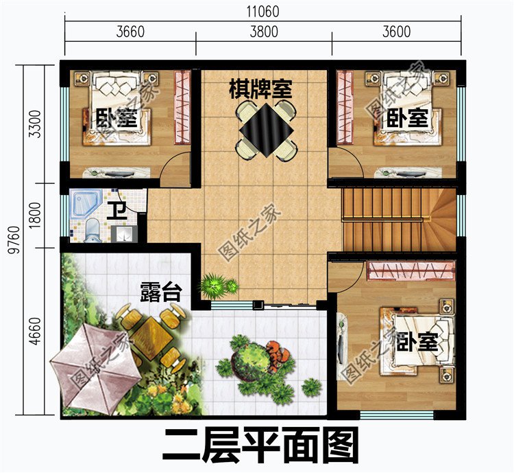 农村25万别墅款式二层自建房设计图