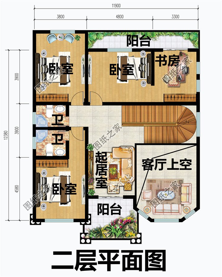 140-150平方米新农村别墅设计图纸