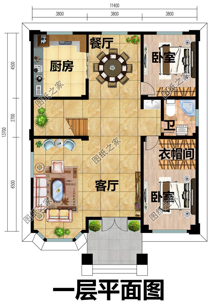 造价40万三层大气自建房设计图纸