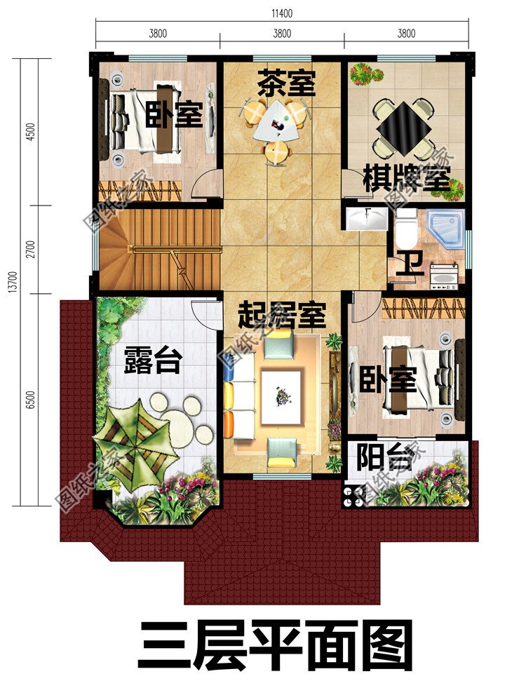 造价40万三层大气自建房设计图纸