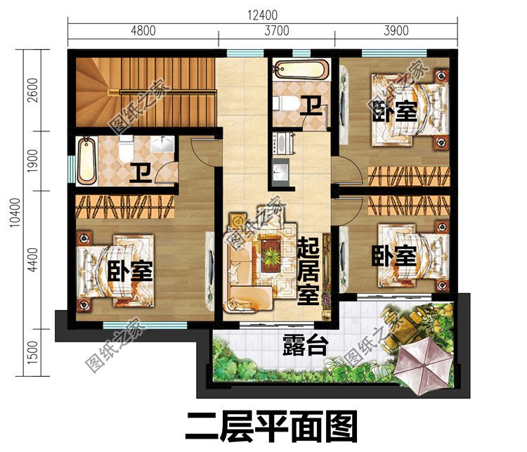 带独立堂屋的农村自建房设计