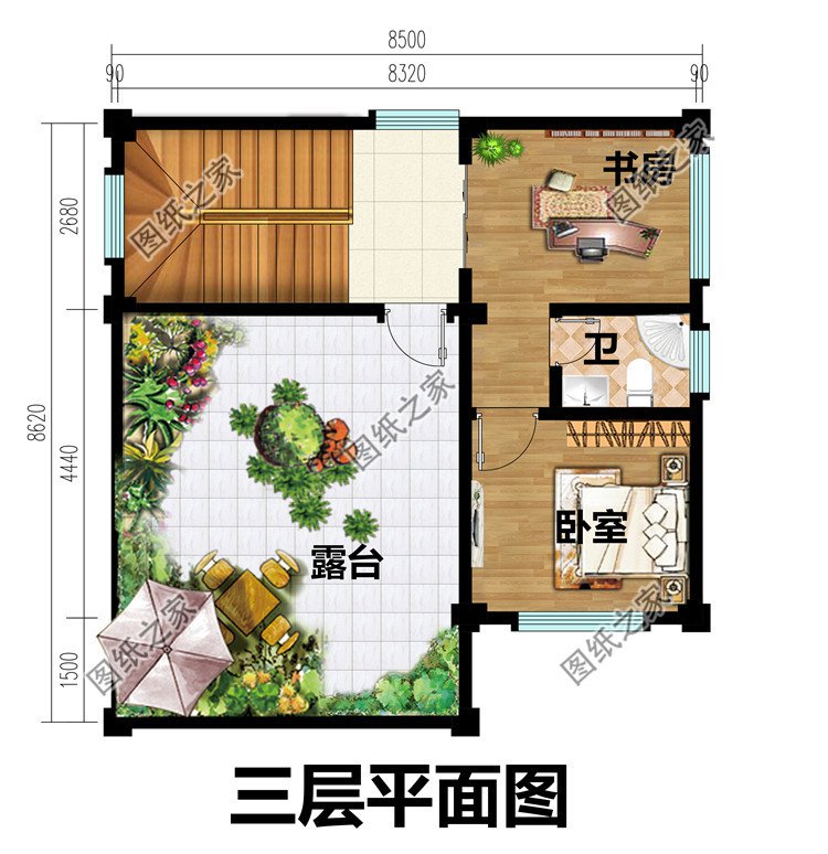 新农村小开间三层楼房