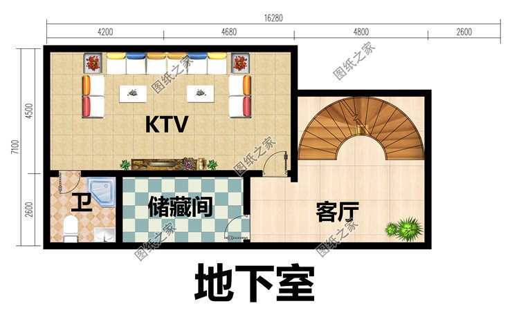 带地下室三层复式别墅设计方案