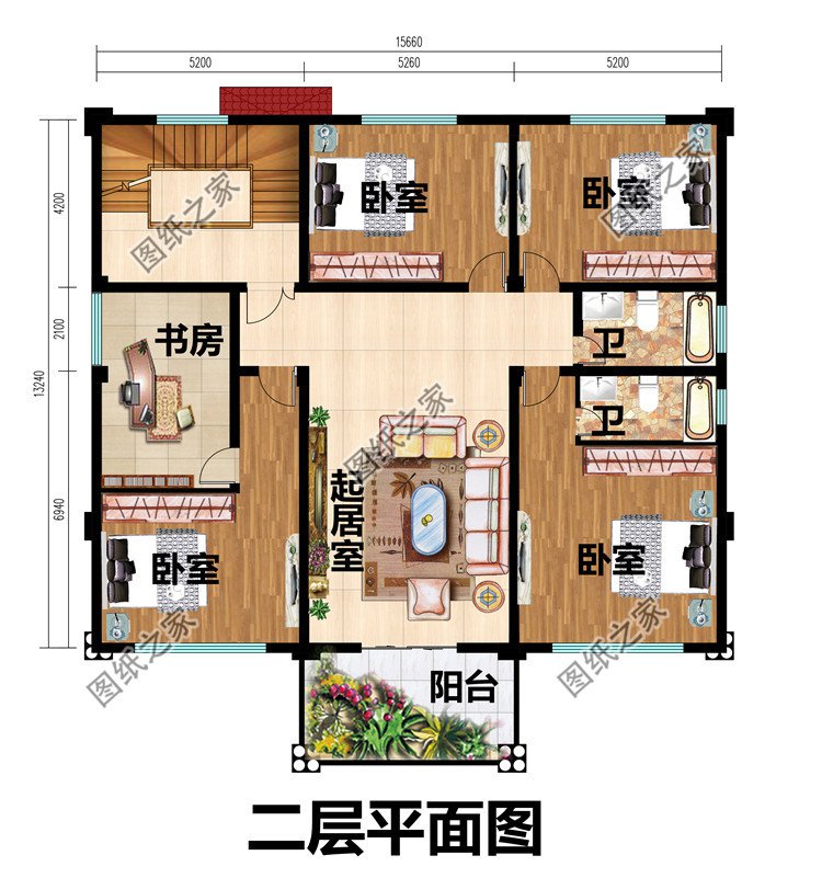 带堂屋新农村三层房屋别墅设计图纸