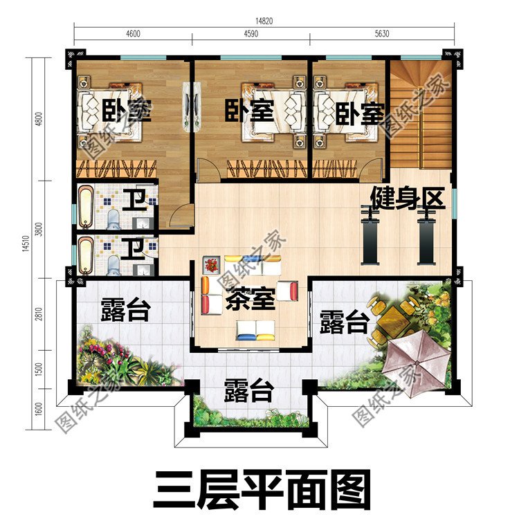 新农村私人别墅建筑设计施工图